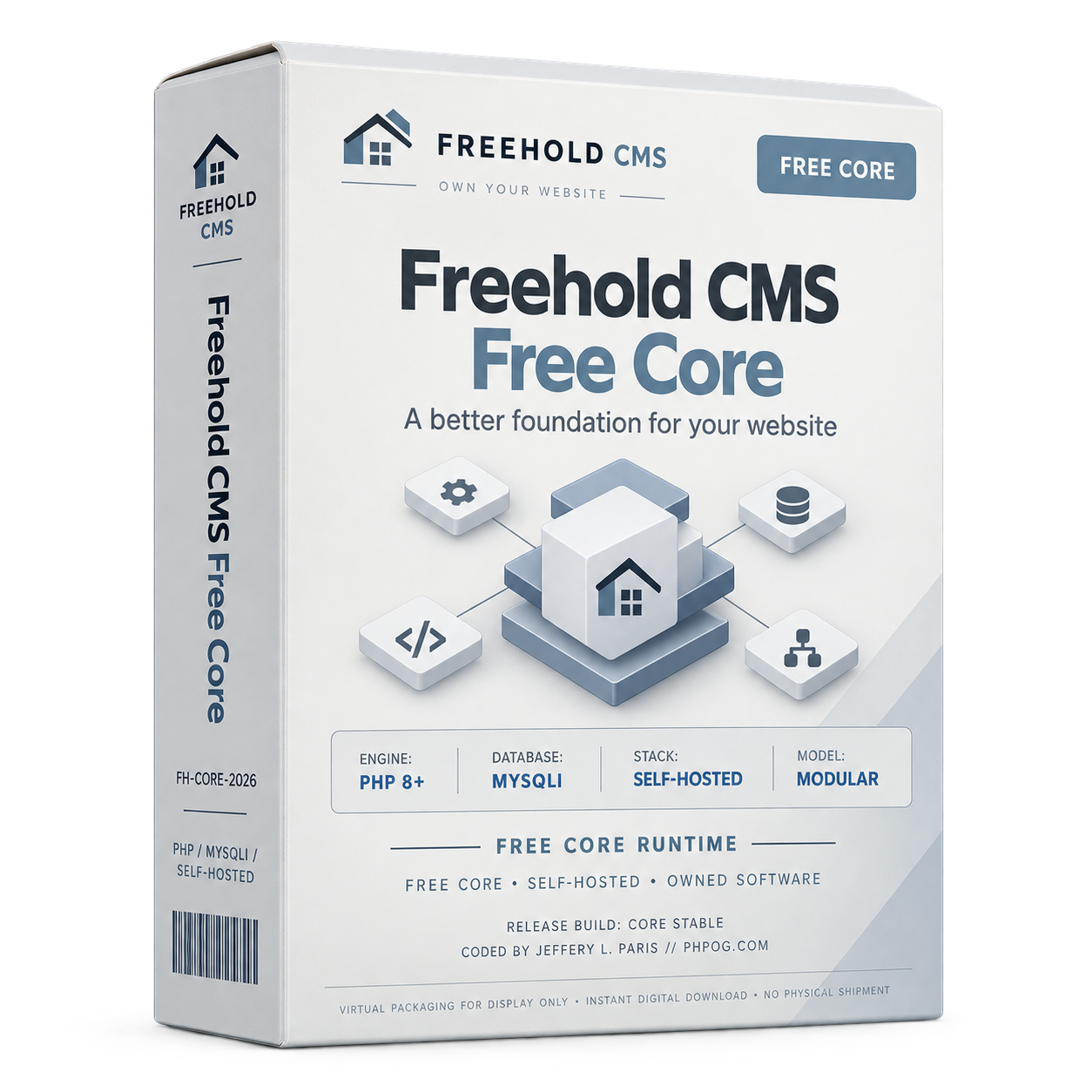 Freehold CMS Free Core product box
